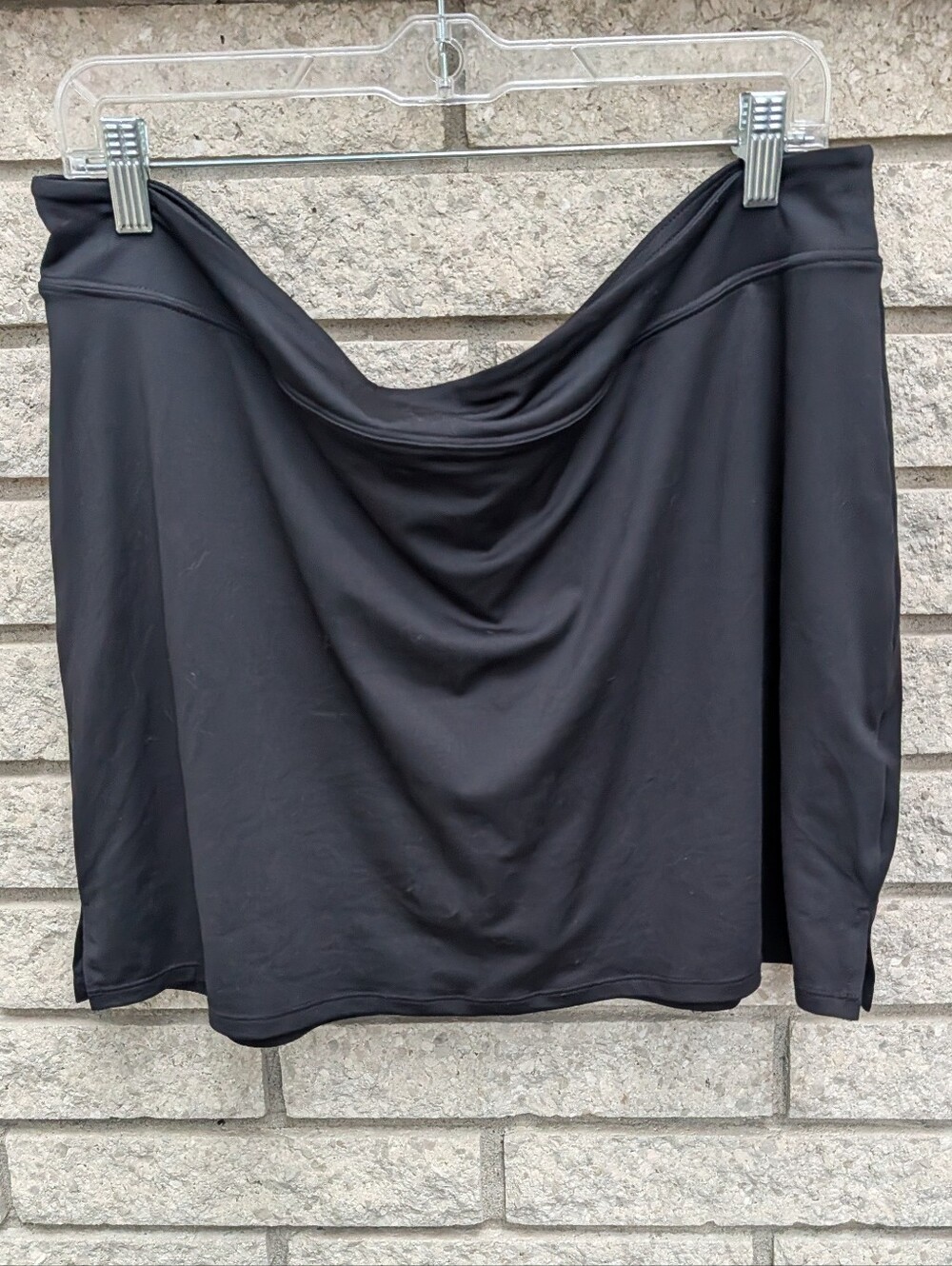 TRANQUILITY Colorado Clothing Womens Black Skort Skirt Size XL Comfy Stretch
